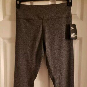 Nike Dri-Fit Women's Leggings Heather Gray Medium Inner Pockets Gym Active NWT
